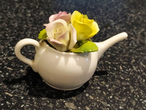 Miniature coalport tea pot - miniature,