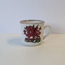 The Red Dragon Y Ddraig Goch Wales Flag Speckled Mug The Welsh Beaker Company