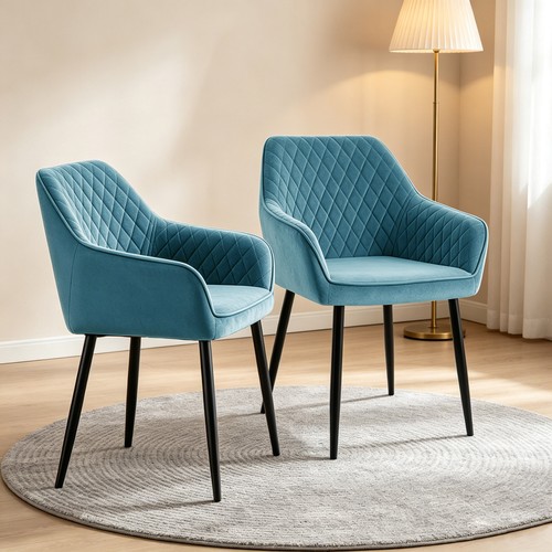 Luxury 4pcs velvet dining - 1/2/4pcs,