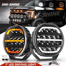 Pair 7 inch OSRAM Round LED