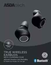 Asda Tech True Wireless Earbuds Bluetooth earphones Black