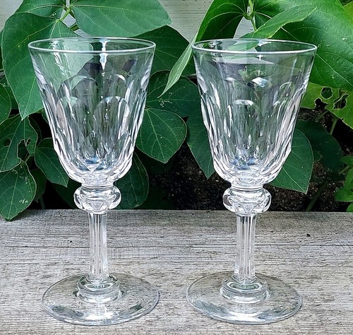 Two antique cut crystal - two, port