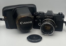 Canon FT 35mm Film Camera 50mm F1.8 Lens & Case 