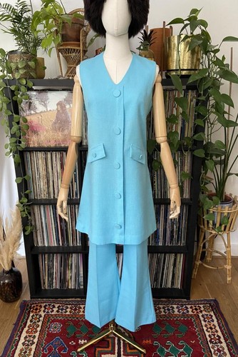 Vintage 1960s pale blue flared - vintage,