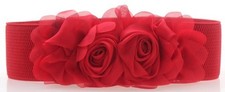 Vintage Women Girl Double Rose