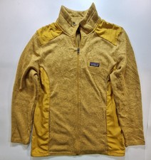 Patagonia Men’s XL Retro Style Fleece Jacket Mustard Yellow Full Zip Warm