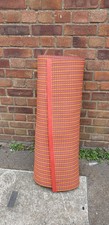 Vintage Dandycord Plastic Mat Orange Approx 29ft  Ideal For Caravans, Runner etc