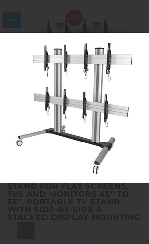 Quad screen trolley - trolley, display