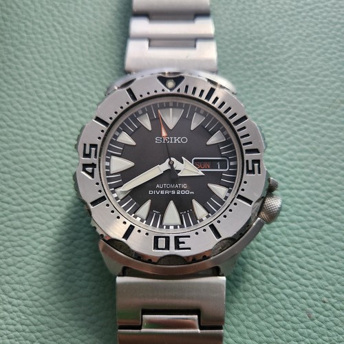 Seiko srp307k1 black monster - seiko,