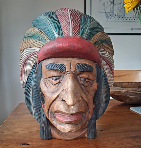 Hand carved painted - carved,