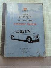 Rover P4 60, 75, 90, & 105 (1950-1959) Genuine Rover Workshop Manual
