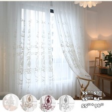 Voile Sheer Curtains Pair