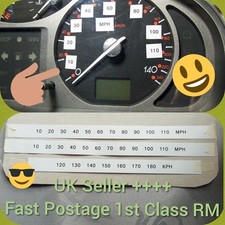 Speedometer Speedo cluster Dials Conversion kit Stickers mph kph km Universal #-
