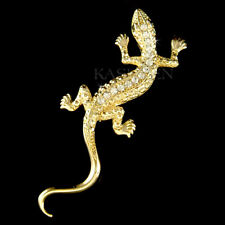 REPTILE Lizard made with Swarovski Crystal Iguana Gecko Salamander Newt Brooch