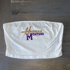 Women’s Hannah Montana Crop Top Halloween Costume Sexy Top Glitter Mattel New