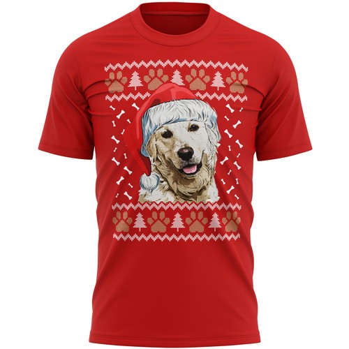 Christmas golden retriever - christmas,