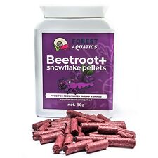 Beetroot & Snowflake Pellets Shrimp Food for Cherry, Crystal Red & Tiger Shrimp