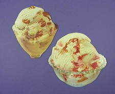 Pair of Original c1950s American Diner Ice Cream Dessert Card Displays