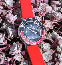 Vostok 'Scuba Dude' Amphibia 200m Black Red Watch NEW