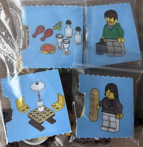 Lego man woman cafe picnic - lego,