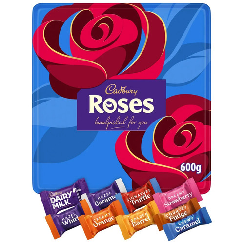 Cadbury roses chocolate tin - tin,