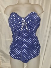 gorgeous navy blue polka dot