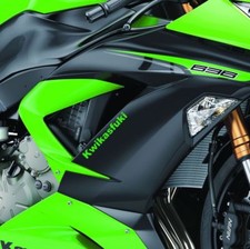 2 x  Kwikasfuki motorbike Stickers, Decal, vinyl graphics for your Kawasaki bike