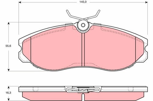 Front trw gdb3313 brake - trw-oe,