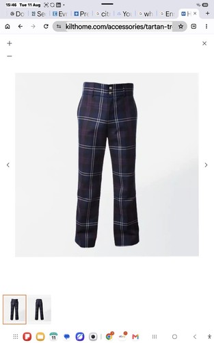 Tartan trews john morrisons - trews, by