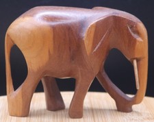 Hand-Carved Wooden Elephant