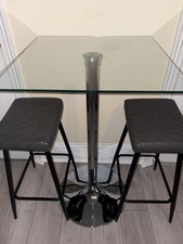 Glass Top Bar Table with