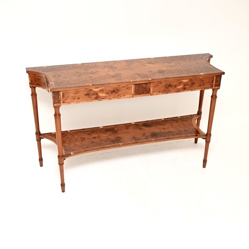 Large antique inlaid yew wood - large,