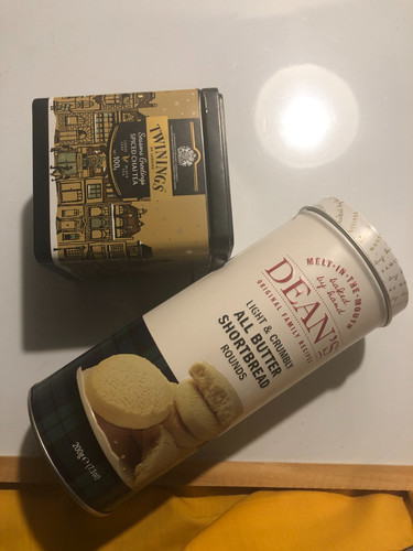 Twinings christmas tea tin - twinings,