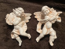 Pair of  Angel Cherub Wall