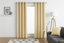 Faux Silk Curtains - Eyelet -
