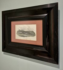 Antique Regency 1800s Framed Print Of "Claret" Famous Greyhound by W. B. Daniel