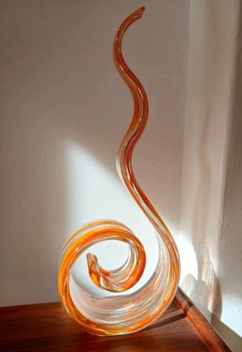 Orange clear with gold - orange, &