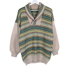 Handknit Wool Jumper Size UK14