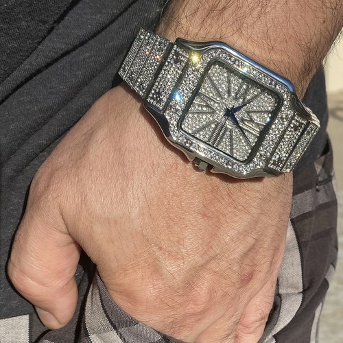 Men blue crown - men's, bling