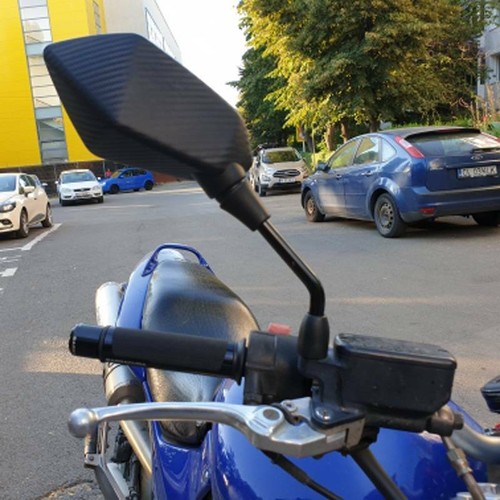 Black motorcycle rearview side - rearview,