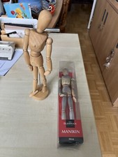 ** SALE** TWO  Wooden Artist Moveable Model Mannequins Drawing Painting