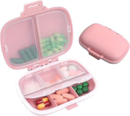 Pink pill tablet organiser - tablet,