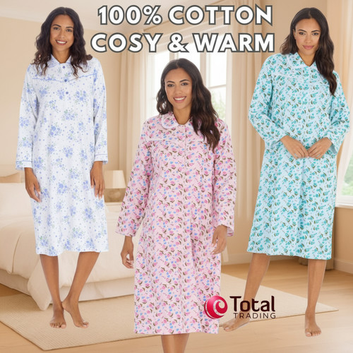Ladies nightdress brushed - nightdress,