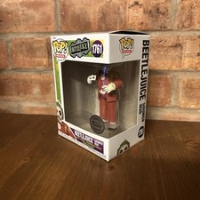 Funko Pop Beetlejuice Shrunken Head #1761 Bj Horror Red Suit Cult Movie Gift