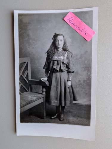 Old photo woman girl dress - girl,