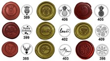 Wax stamp sealing design coins. These WILL ONLY FIT OUR OWN HANDLES. No wax Incl