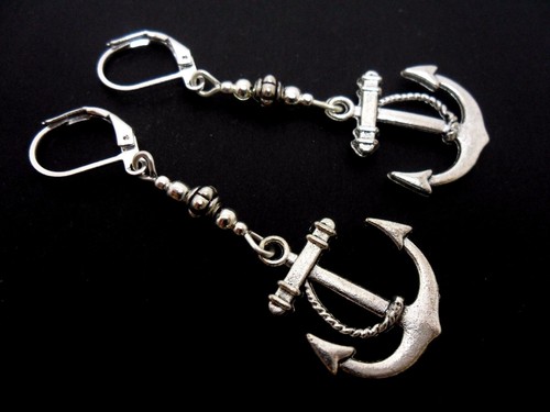 Pair tibetan silver dangly - a,