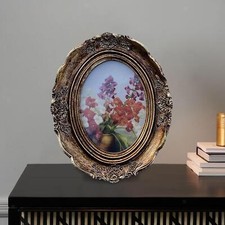 Vintage Photo Frame Oval Resin Photo Frame for Wall Hanging