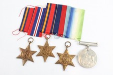Boxed WW2 Navy Medal Group Inc Atlantic, Burma Stars, Etc 