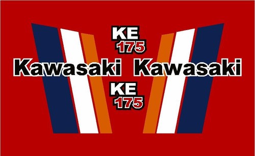 Kawasaki ke175 fuel tank - ke175, d4